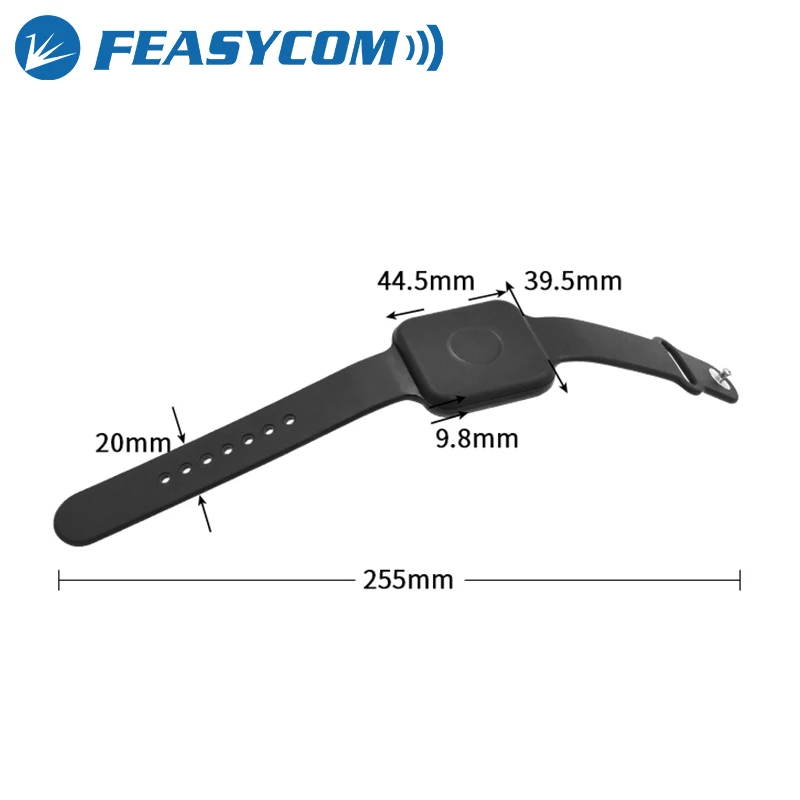 Wearable Waterproof FSC-BP107D Bluetooth Beacon Wristband Sensor Feasycom Tracking Positioning Programmable BLE iBeacon Bracelet