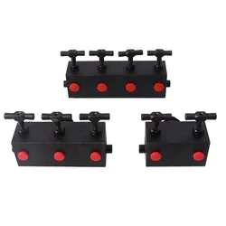 1Pc Hydraulic High Pressure Three-way Valve Oil Circuit Splitter Hydraulic Pump Oil Circuit Control Distribution Valve