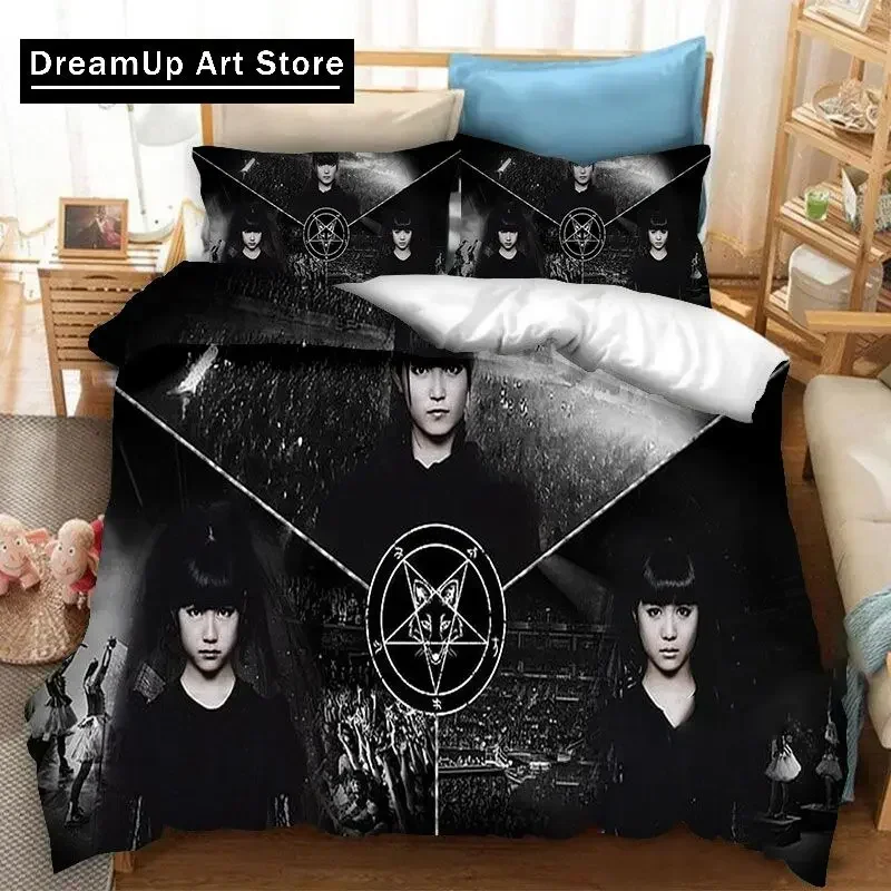 3d Printing BABYMETAL Rock Band 3pcs Bedding Set Boys Girls Twin Queen Size Duvet Cover Pillowcase Bed Kids Adult Home Textiles