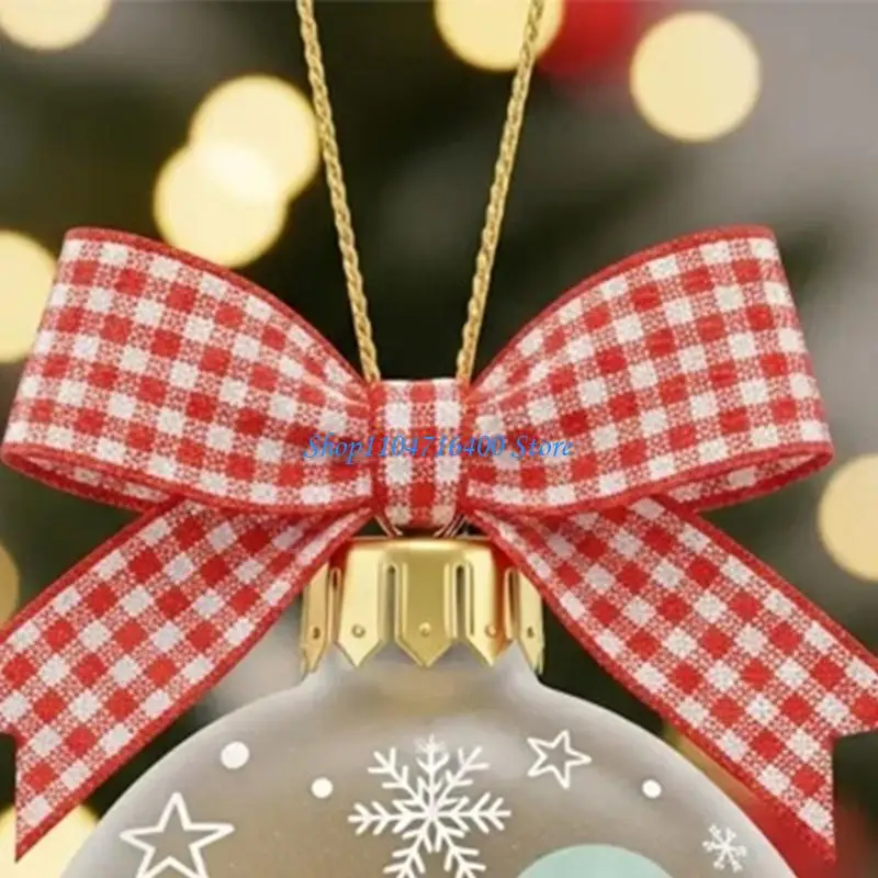 

y1gd Clear Acrylic Christmas Car Ornament Shatterproof Holiday Auto Decors Hanging Pendant For Vehicle Interior