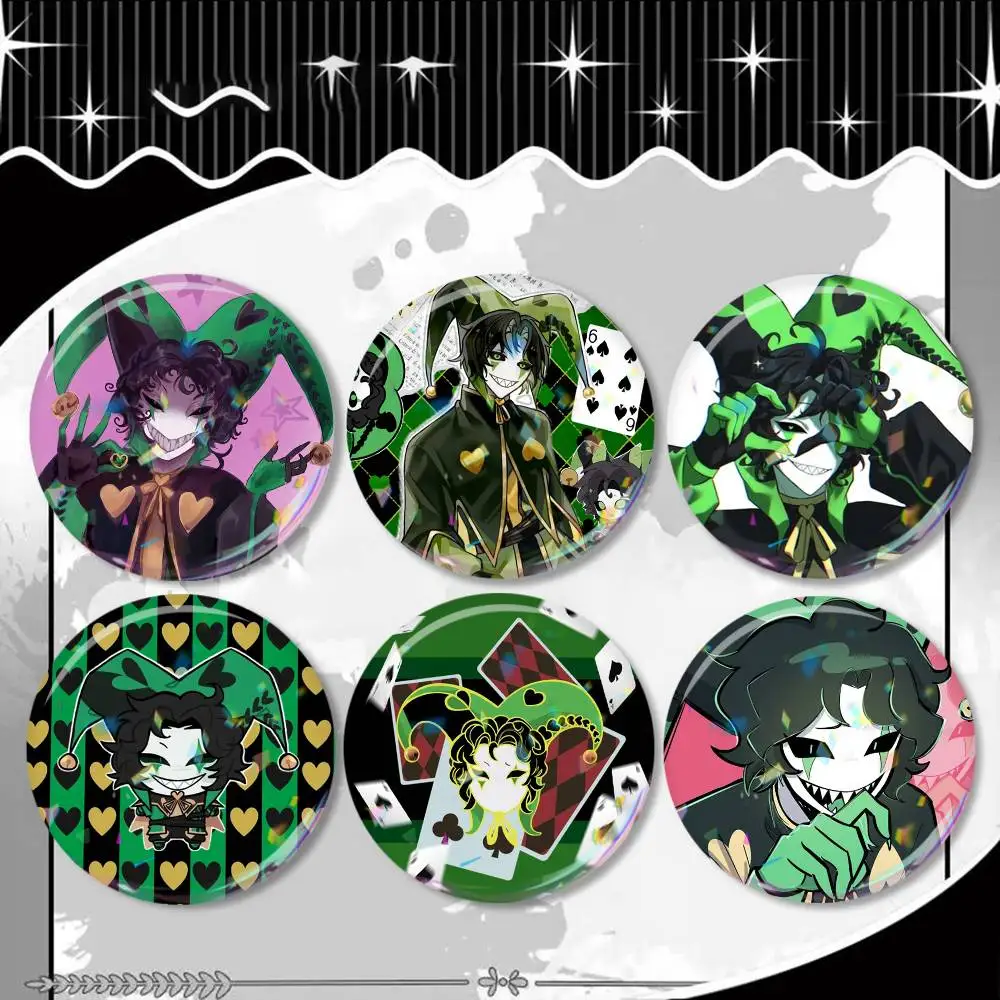 T-The F-Freak C-Circus H-Harlequin Laser Badge Applicable For Backpack Clothes Hats Decor Creative Accessories