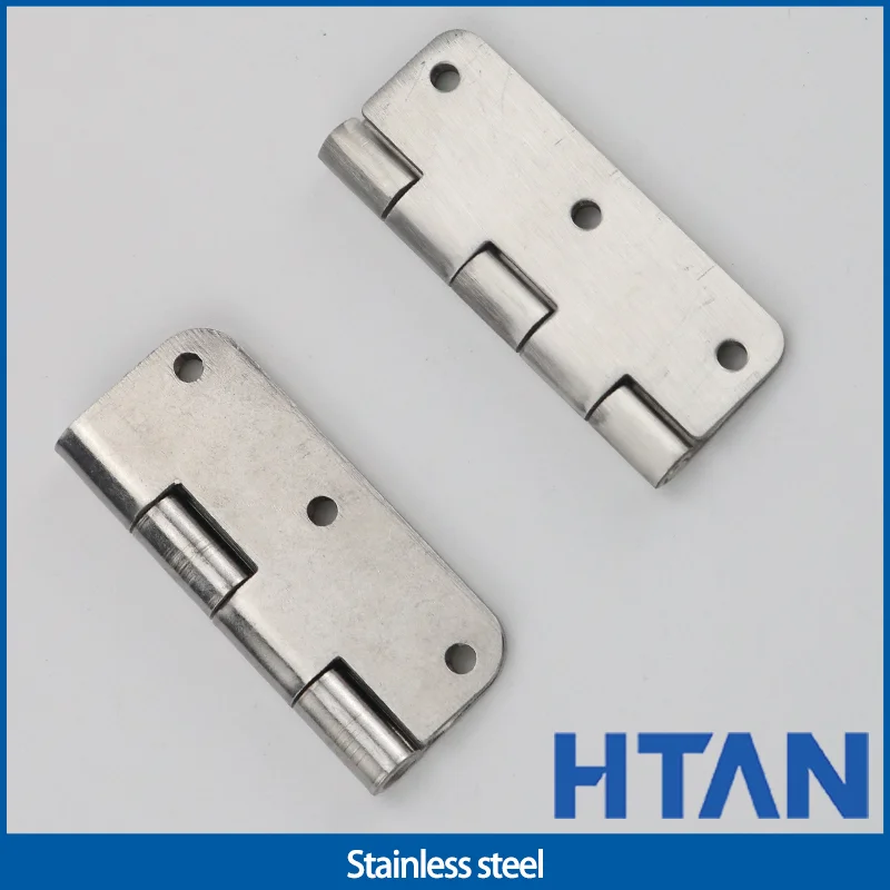 5pcs Six Hole Flat Hinge Blade 304 Stainless Steel Distribution Box Industrial Folding Cabinet Door Hinge