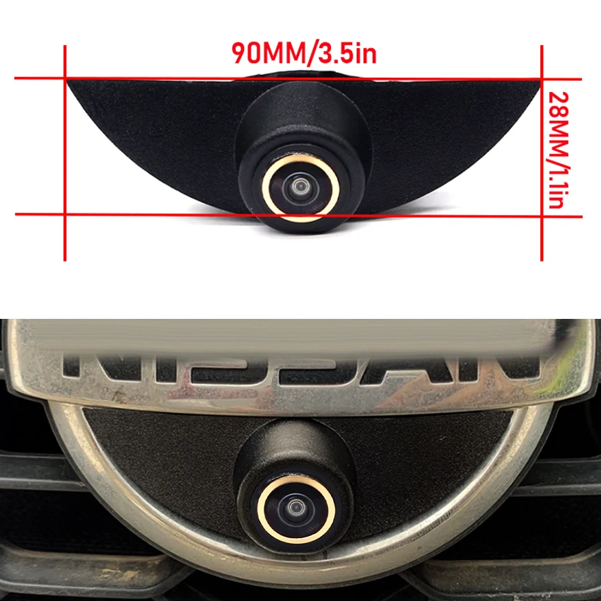Golden Car Front View Camera For Nissan Qashqai J10 J11 Pathfinder R51 Tiida March Patrol X-trail T30 370z Teana Sylphy Sentra