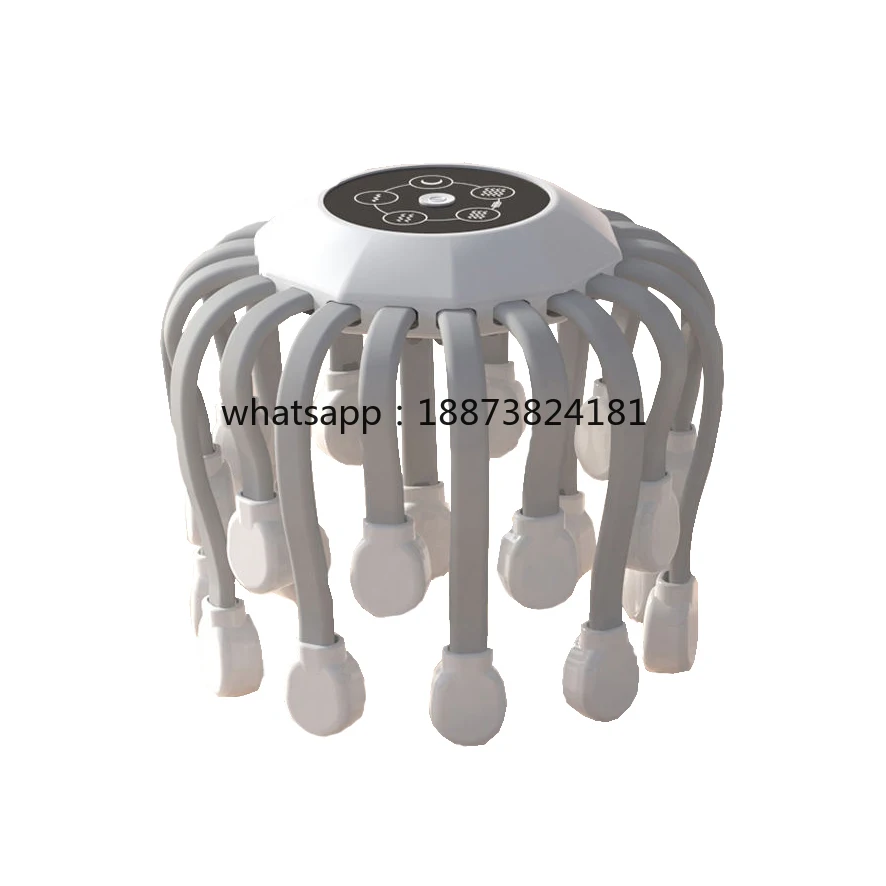 Polvo ferramenta vibratória elétrica couro cabeludo cabeça massagem polvo 20 garras couro cabeludo cabeça massageador transporte rápido