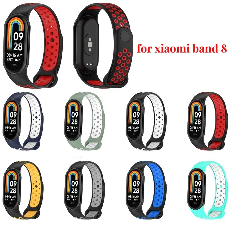 

Rubber Strap for Mi Band 8 Bracelet Xiaomi Mi Band 8 NFC Silicone Sport Strap Quick Release Correa Miband 8 SmartWatch Wristband