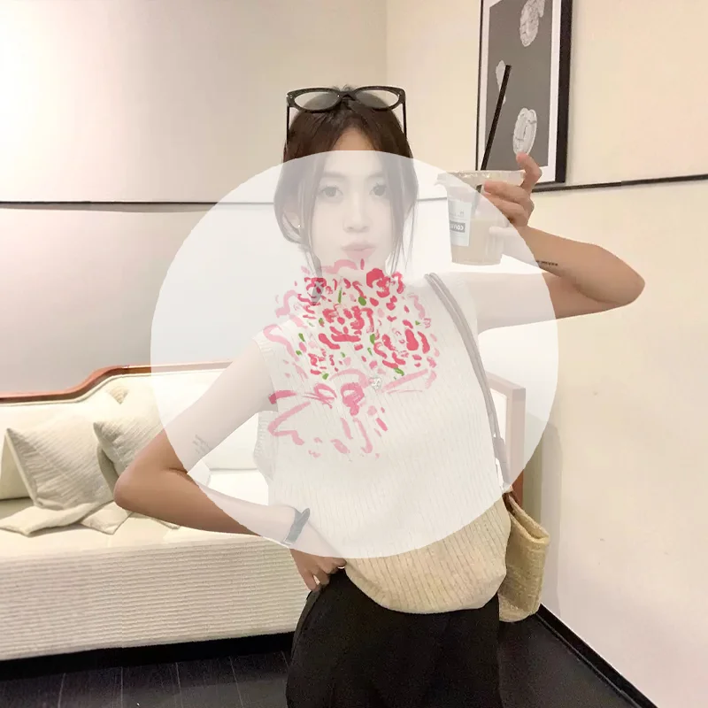 

Модный и повседневный вязаный жилет без рукавов с полой спиной для женщин