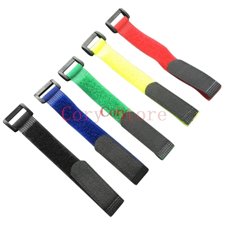 30pcs Cable Self Adhesive Straps Reusable Hook Loop Sticky Magic Tape Sticks about 200mm Length 20mm Width