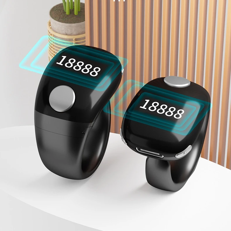 Intelligent Digital Tally Rings Electronic Counter For Outdoor Running And Indoor Workouts Prayer Beads Fitness Tracking