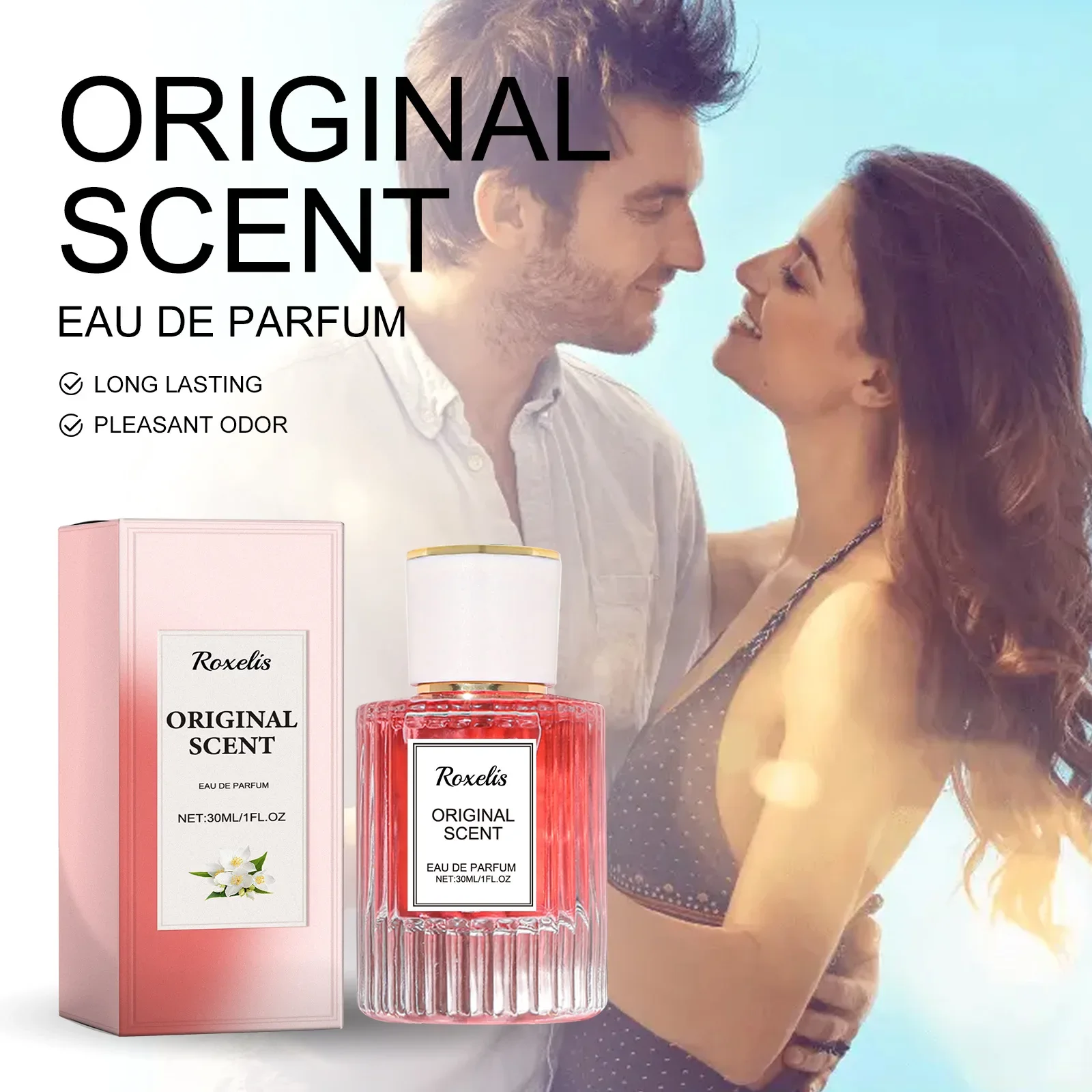 Women Jasmine Perfume Long Lasting Scent Sexy Pheromone Plant Extracts Floral Daily Dating Attracting Men Fragrance Body Perfume