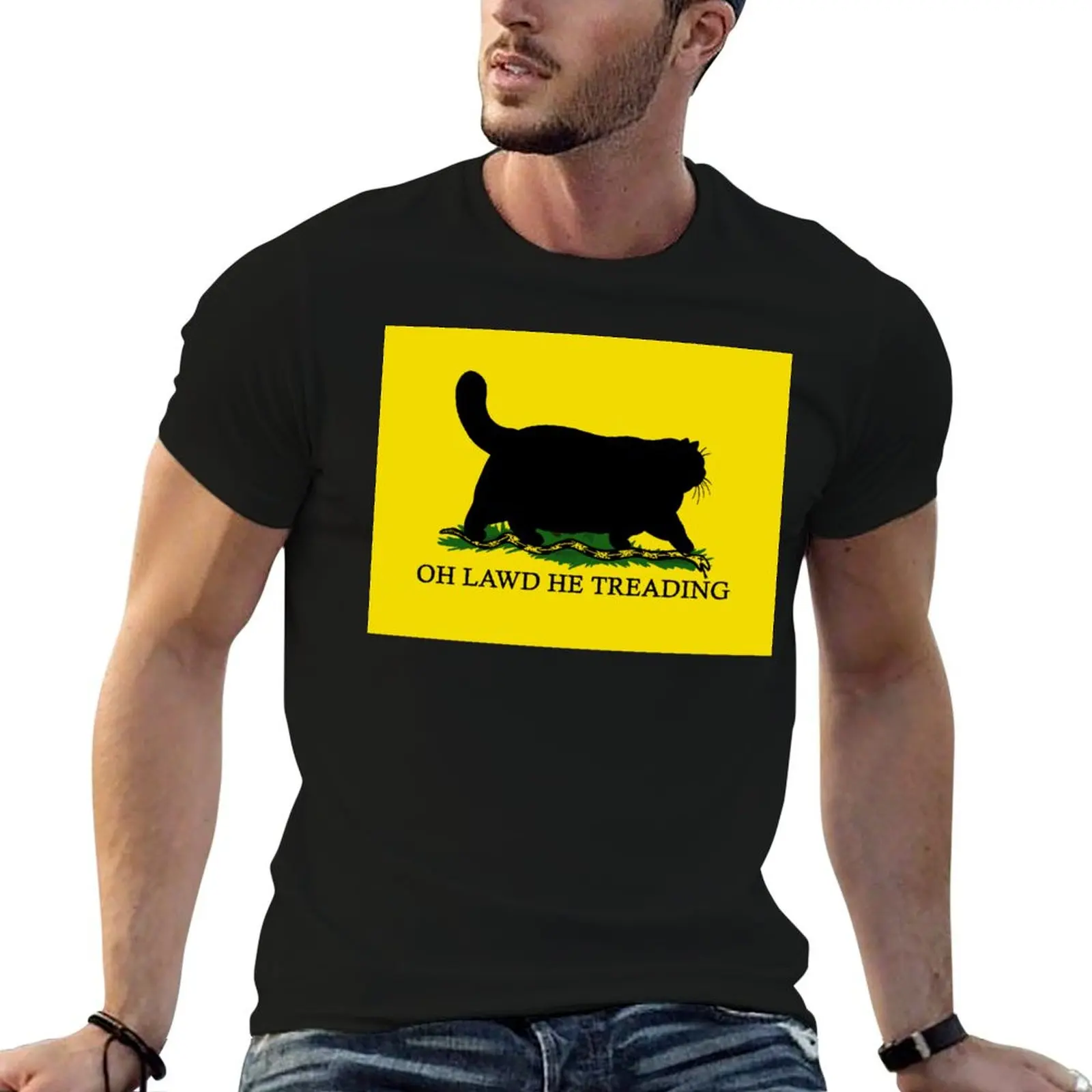 

Oh Lawd He Treading T-Shirt anime tshirt t shirts for man graphic tees T-Shirt