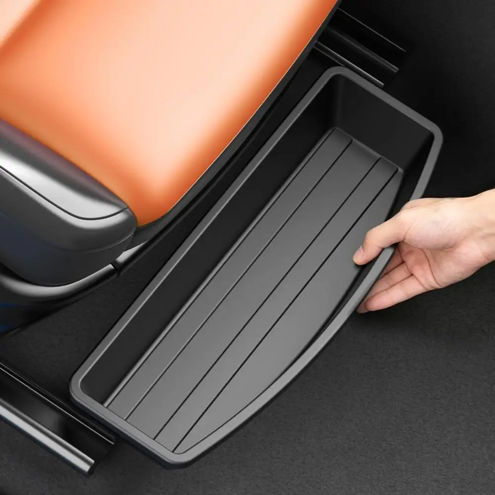 Car Interior Accessories Under-Seat Storage Box Multifunctional Car Storage Box For Under Front Seats For Water Keys Snacks