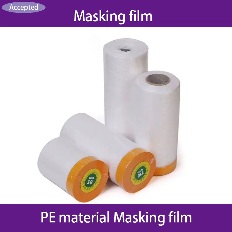 Masking Film Tape Automotive Paint Shielding Artwork Dustproof Furniture Dust Prevention Spray Protection Film