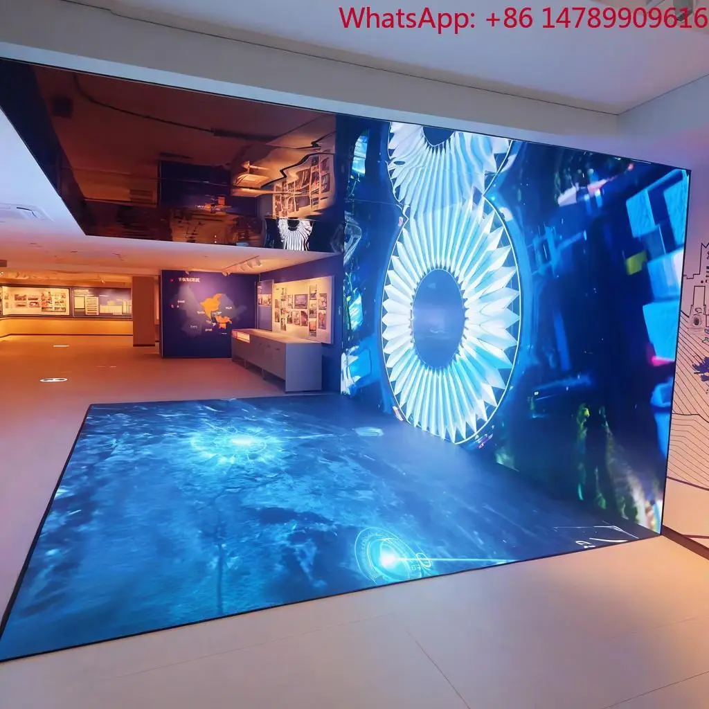 P2.9 P3.9 Interactive Floor LED Display Floor Screen Panels Wireless Video Tile Screen For Stage Dance Floor MallInteractive LE