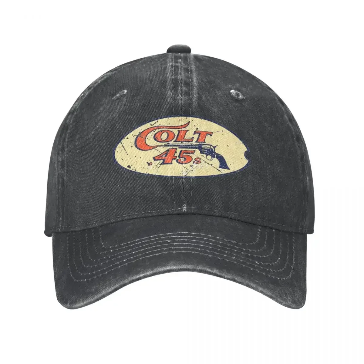 Gorra de Béisbol Estilo Unisex 2026 Houston Colt 45 Gun Texas, Gorra Desgastada con Efecto Lavado, Gorra Retro para Verano, Gorra Snapback para Exteriores