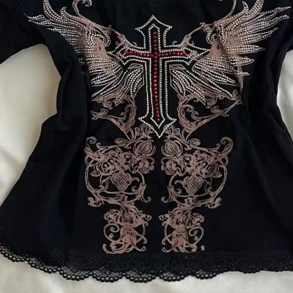 Y2K 90s Style Two-Piece Effect Top - usage example