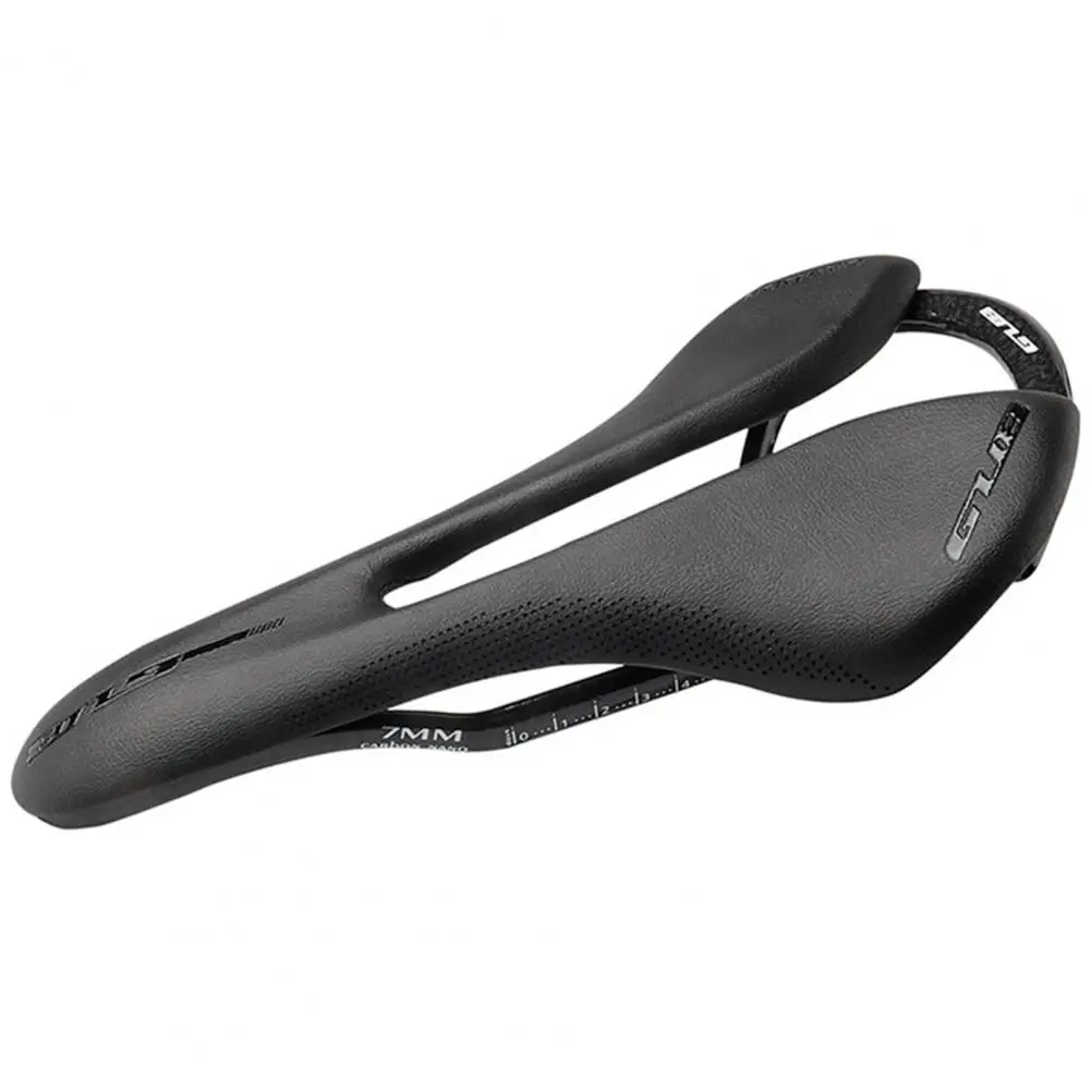 

GUB 1168 Bike Seat Cushion Road Bike Full-Carbon Fiber Saddle Faux Leather Damping Breathable MTB Road Bike Seat Pad 143MM