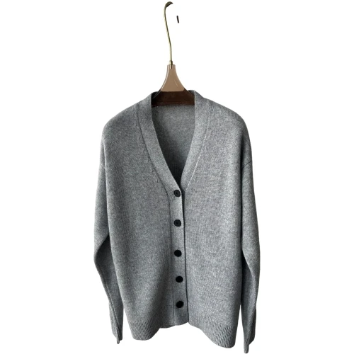 

Cashmere wool V-neck cardigan Basic Classic soft and strong raw materials are the foundation of good clothes Кардигани
