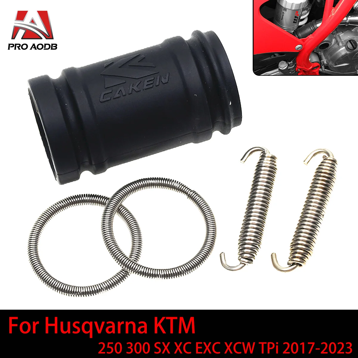 

Exhaust Pipe Tailpipe Seal Ring Spring Exhaust Coupling Kit For Husqvarna GASGAS KTM 250 300 SX XC EXC XCW TPi 2017-2023 Parts