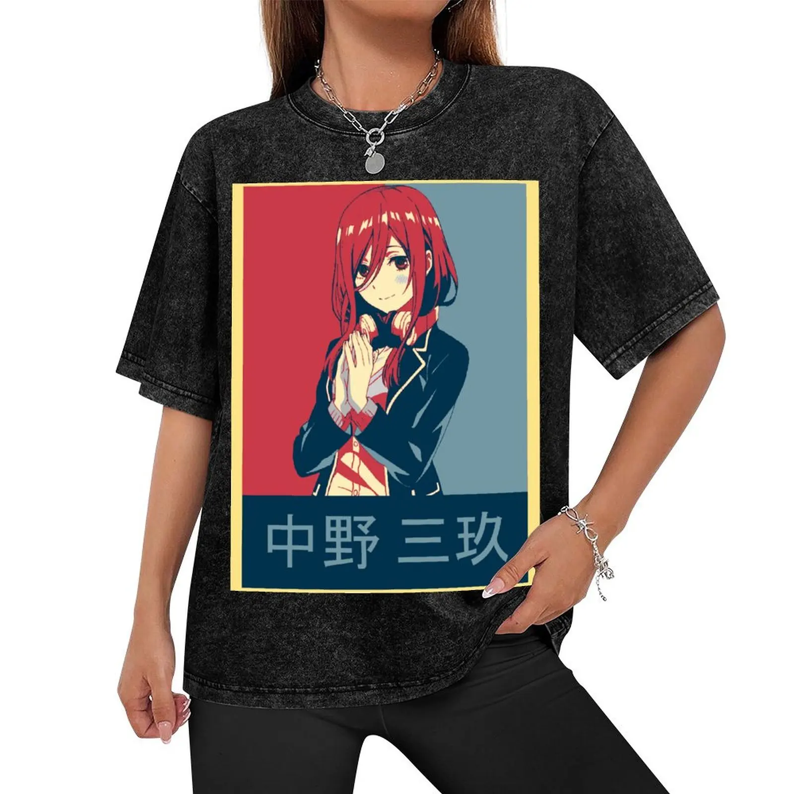 Miku Nakano Pop Art Shirt T-Shirt shirts graphic tee customs graphic t shirt vintage vintage anime shirt men tshirt