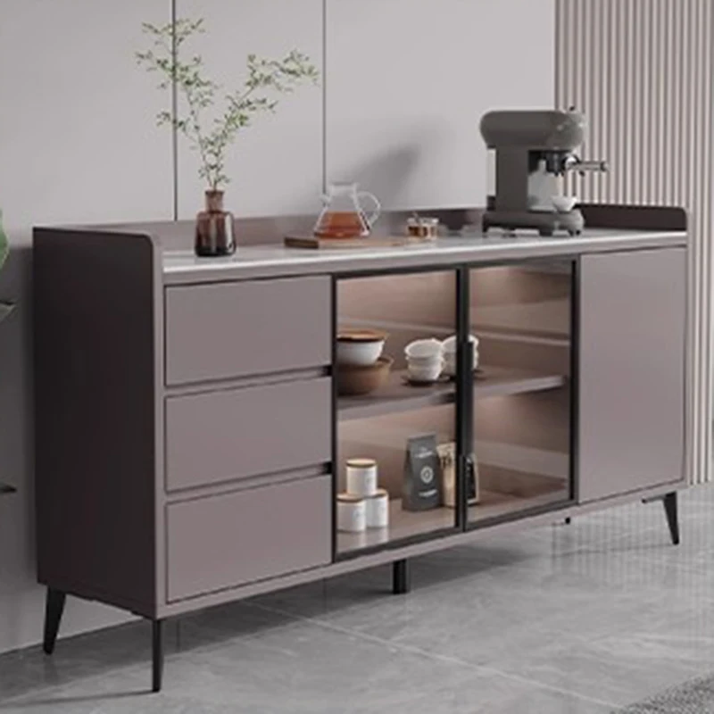 ديكور الخشب خزائن غرفة المعيشة تخزين أدراج زجاجية مدخل خزائن غرفة المعيشة الصين الزاوية Cajonera الأثاث العصري