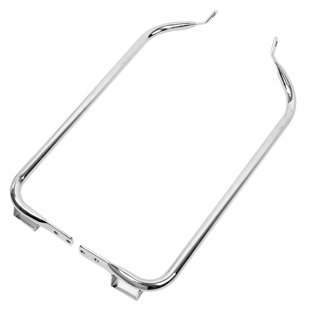 Chrome Saddlebag Support Brackets Motorcycle Bottom Mount For Harley Touring Electra Road Glide Road King 1997-2008