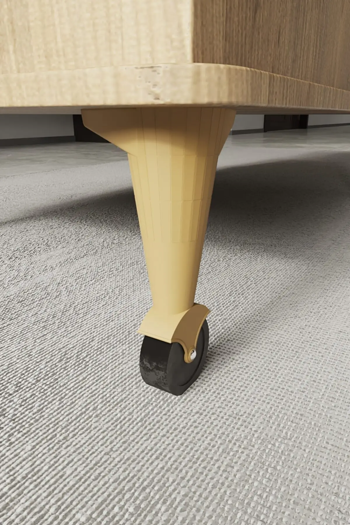 Nino Drawers Smart Coffee Table With Wheels for Pedestal Dining table Does Not Operate Walnut Color