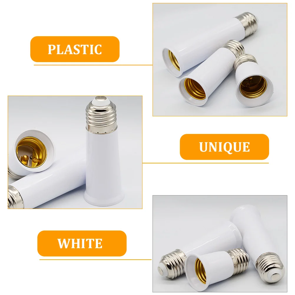 

10pcs E27 Socket Extender 95Mm Bulb Holder For Recessed Light Fixture Outdoor Indoor Lighting Extension Socket Adapter Base