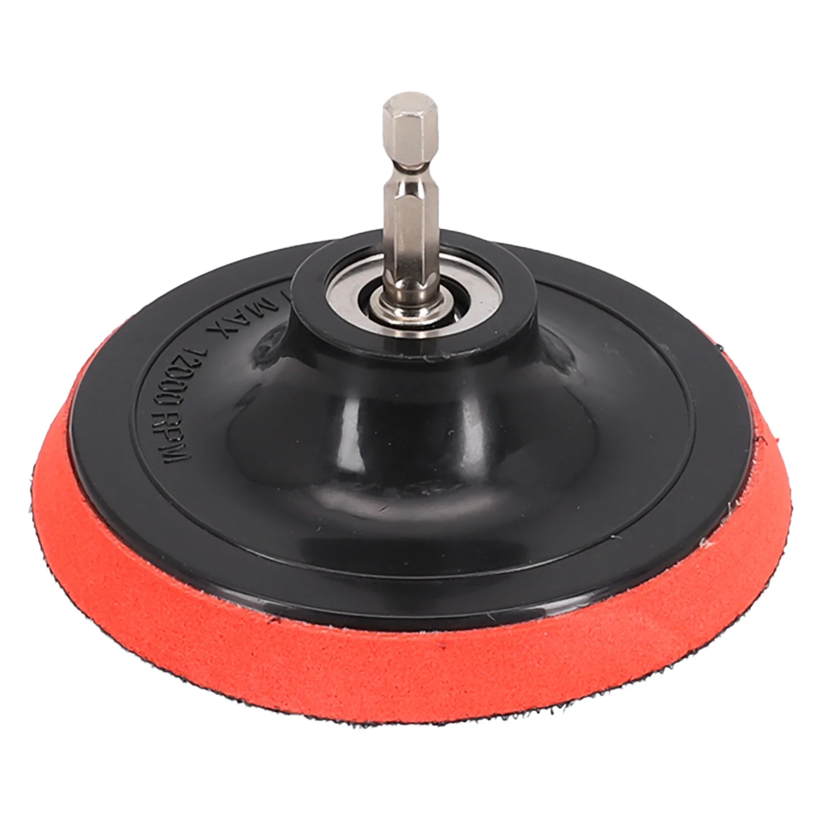 4 Inch(100mm) Hook And Loop Buffing Pad For Sanding Discs, Rotary Backing Pad With M10 Drill Adapter And Soft Foam Layer