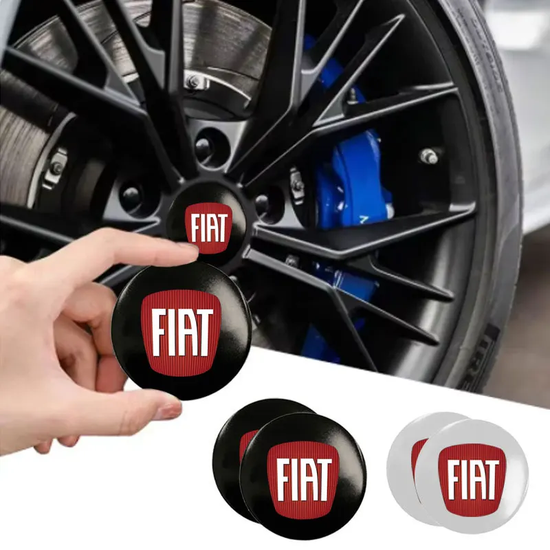 Tampa do cubo do centro da roda do carro aro capa emblema adesivos para fiat punto abarth 500 stilo ducato palio bravo doblo acessórios do carro