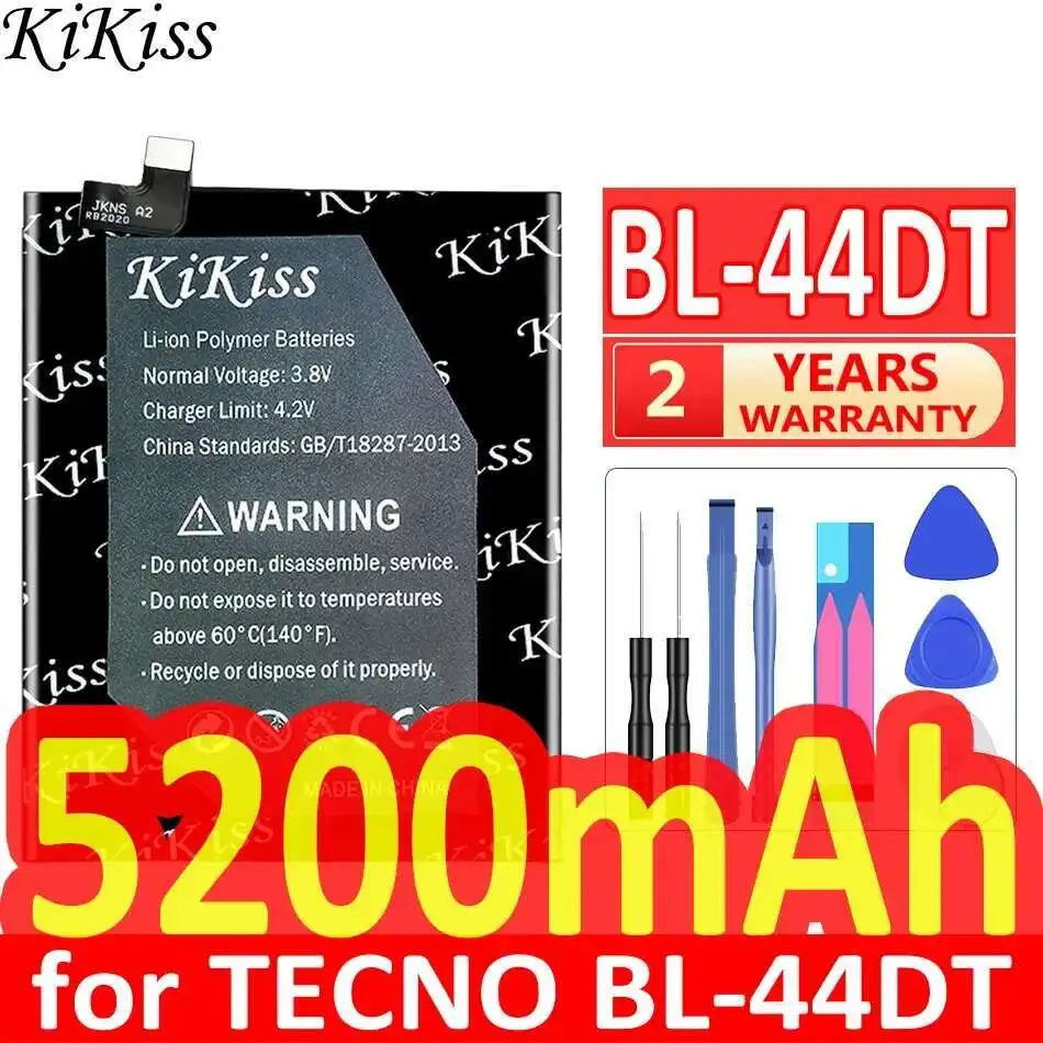 

Для высокопроизводительного легкого аккумулятора мобильного телефона Tecno BL-44DT емкостью 5200 мАч