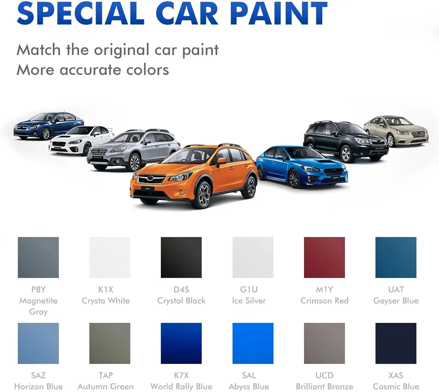 Autumn Green Metallic(TAP) Touch up Paint for Subaru, Quick & Easy Fix for Car Scratches, 2 in 1 Car Touch up Paint with Pen Tip