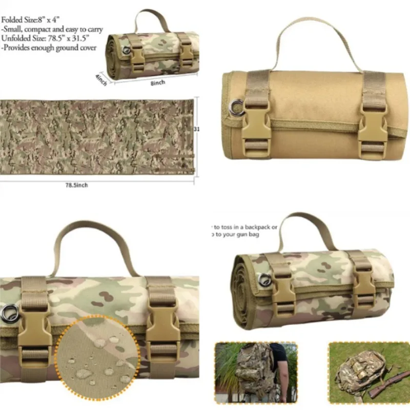 

Non-Slip Blanket Roll Up Cleaning Mat Outdoor Camping Hiking Field Dinner Pad Beach Blanket Picnic Blankets Camping Sleeping Pad