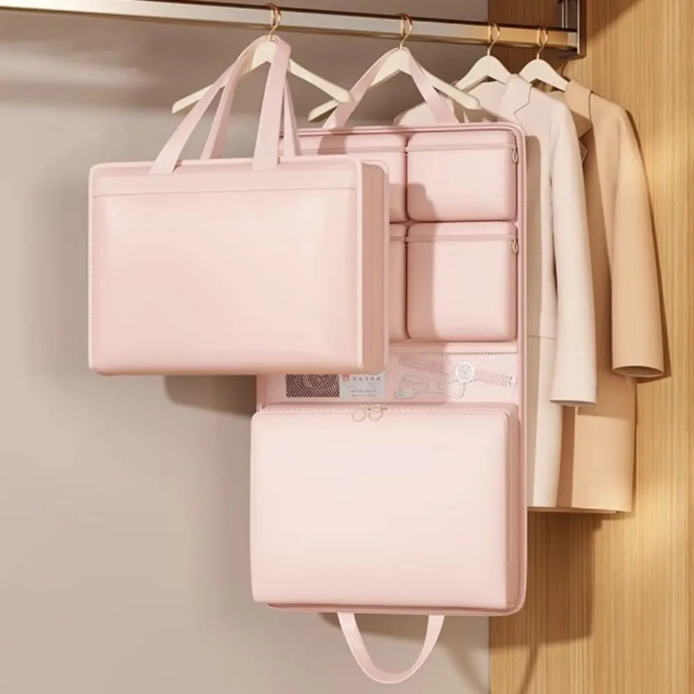 7 in1 حقيبة أمتعة السفر معلقة جيوب متعددة حقيبة يد رحلة قابلة للطي سستة سعة كبيرة حقيبة فصل الملابس الداخلية