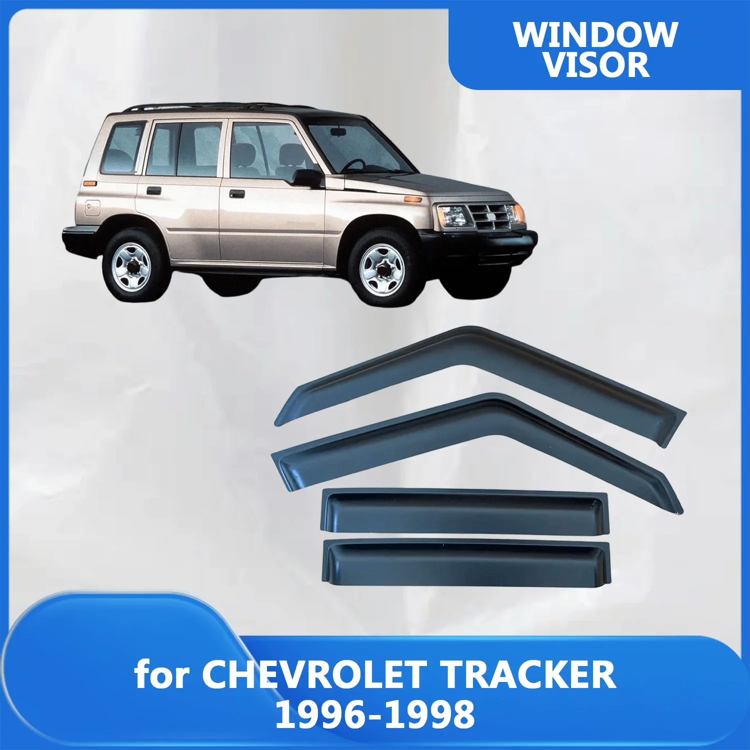 

Window Visor for CHEVROLET TRACKER 1996 1997 1998 Wind Deflectors Rain Guards Door Visor Vent Shades Ventvisor Sun Rain