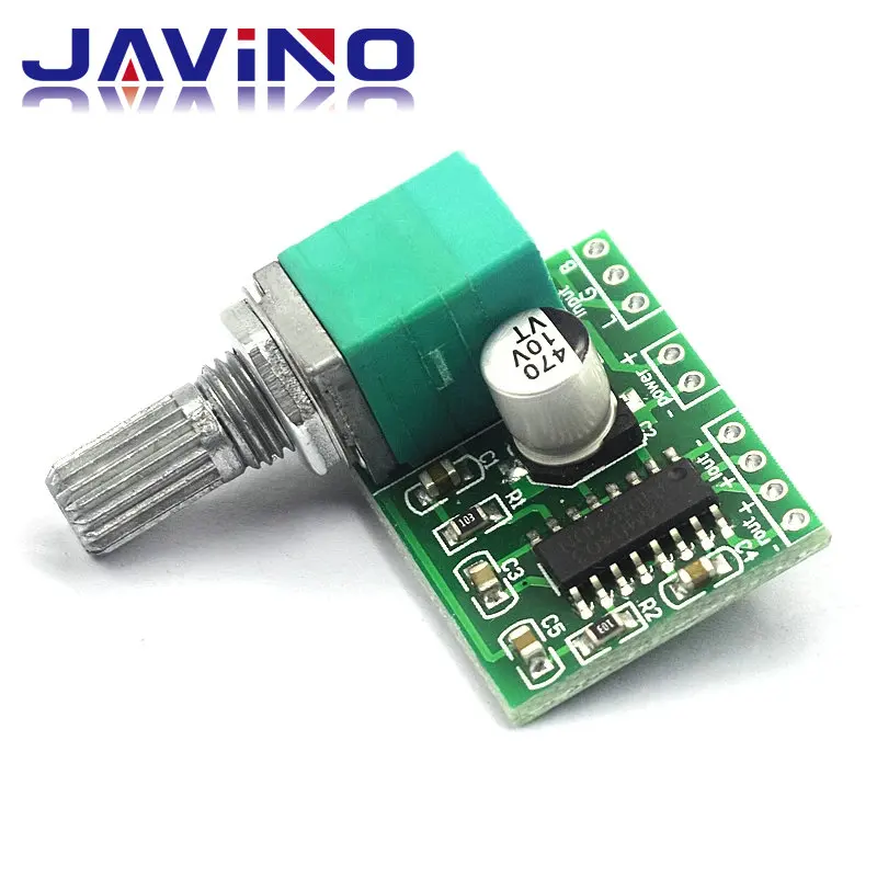 PAM8403 5V Power Audio Amplifier Board 2 Channel 3W W Volume Control / USB Power Liludin