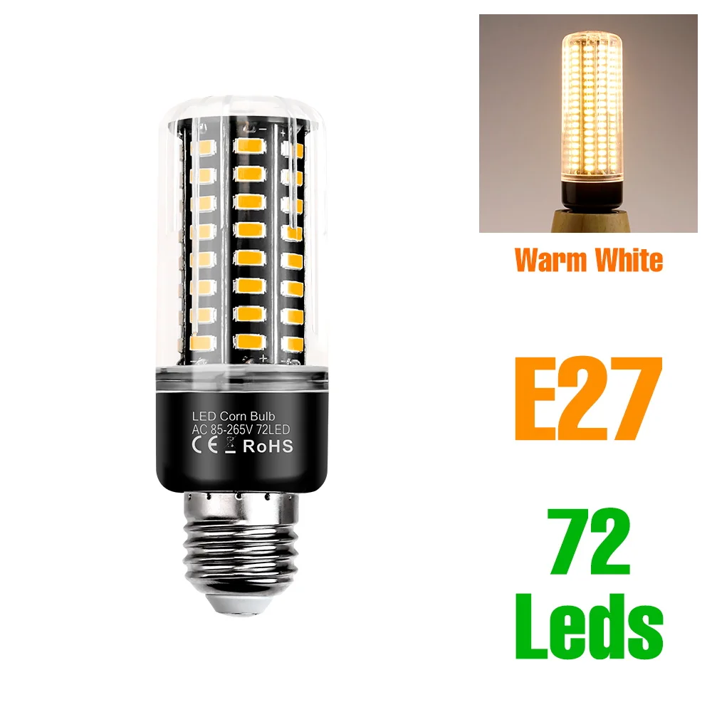 30W LED Maïs Lamp E27/E26 Plafondlamp E14 Lamp AC220V Indoor Kroonluchter Lampen 110V Geen Flikkering Koud/Warm Wit Voor Thuis Slaapkamer