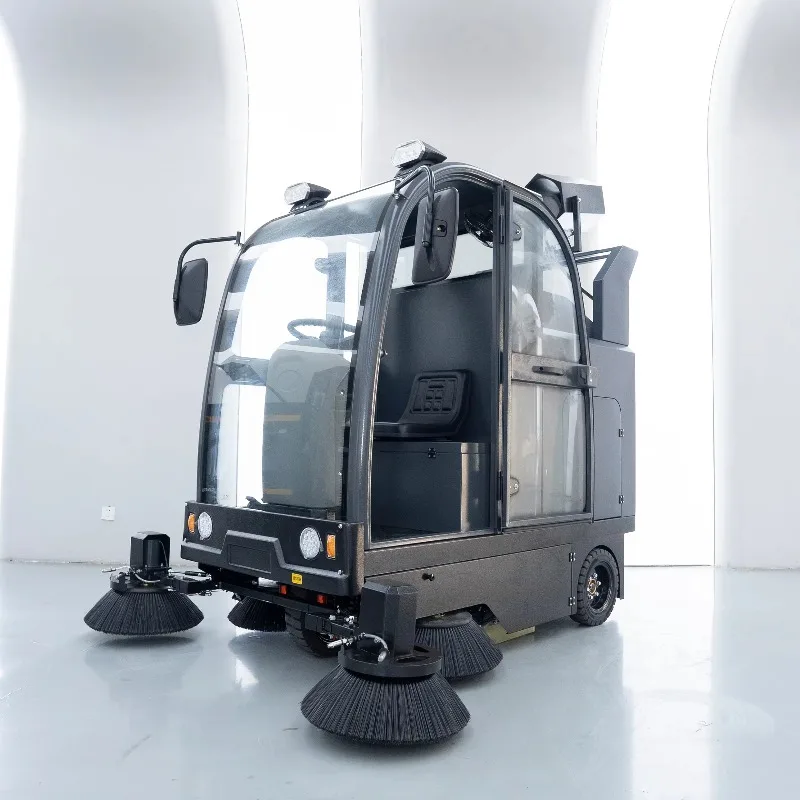 Electric Powered Road Sweeper Machine Ride on Sweeper Floor Sweeper Scrubber