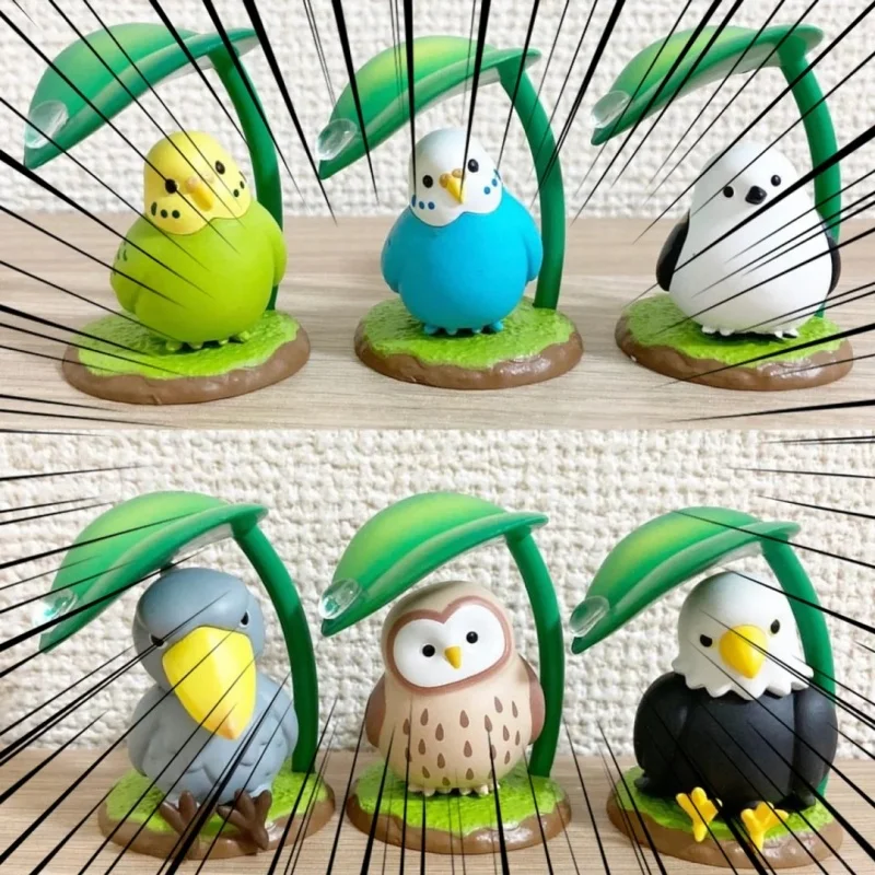 

Фигурка талисмана Oy Amayadori, милые кавайные птицы, приятельница, сова, шобрел, орел, избегайте дождя под листами, зонтик, игрушка на день рождения, подарок