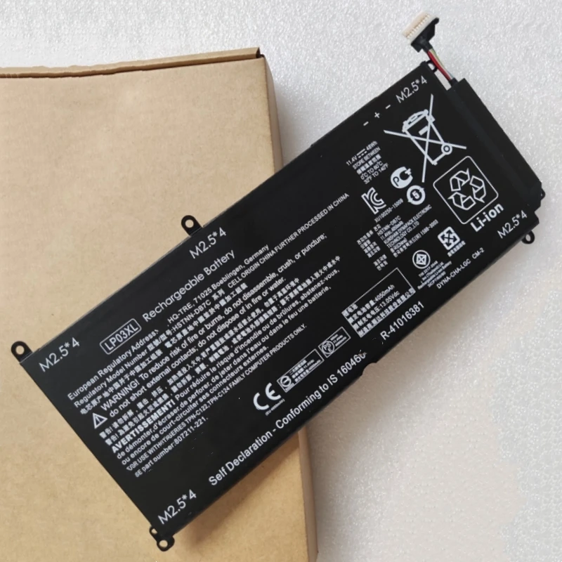 Imagem -01 - Bateria para hp Inveja m6 P013 P014dx P113dx P114dx 14 J000 J002tx J014tx J014tx J101la J105tx J112tx J117tx J120tx J153ca J157ca Lp03xl