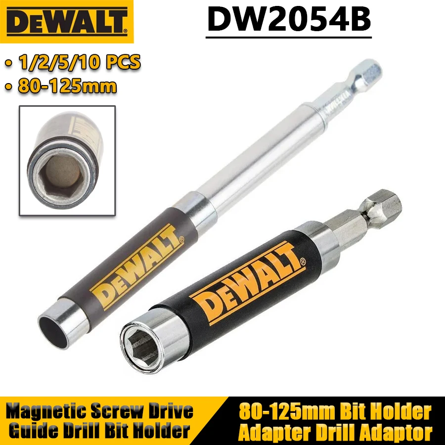 

DEWALT 1/2/5/10 шт. 80-125 мм 1/4 дюйма магнитный держатель сверл торцевой винт привод адаптер для дрели ручные инструменты аксессуары No DW2054B