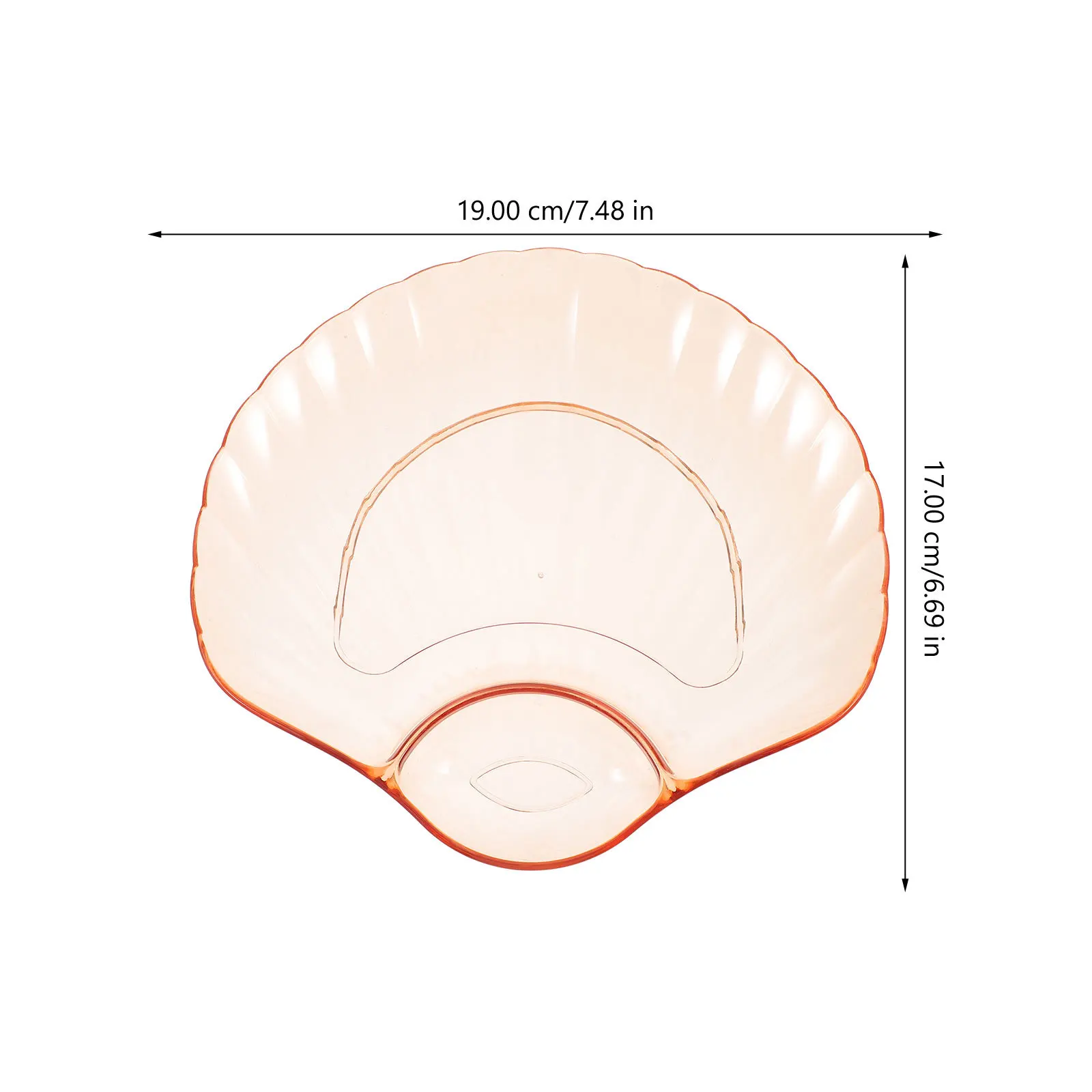 

4Pcs Plastic Fruit Plate Compact Snack Dish for Cake Cupcake Dip Sushi Lightweight Storage Tray Home Party Use