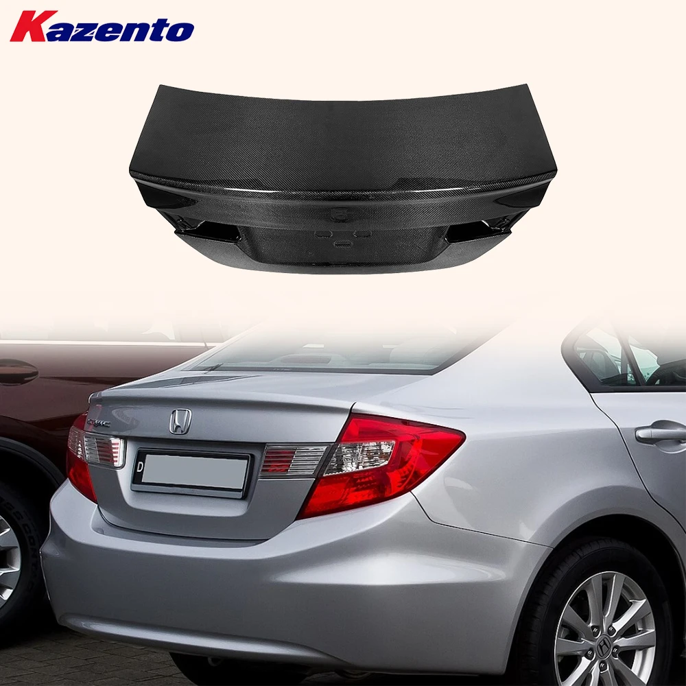 

Rear Trunk Boot Lid Carbon Fiber For Honda Civic Sedan FB (2011-2012 Prefacelift Only)