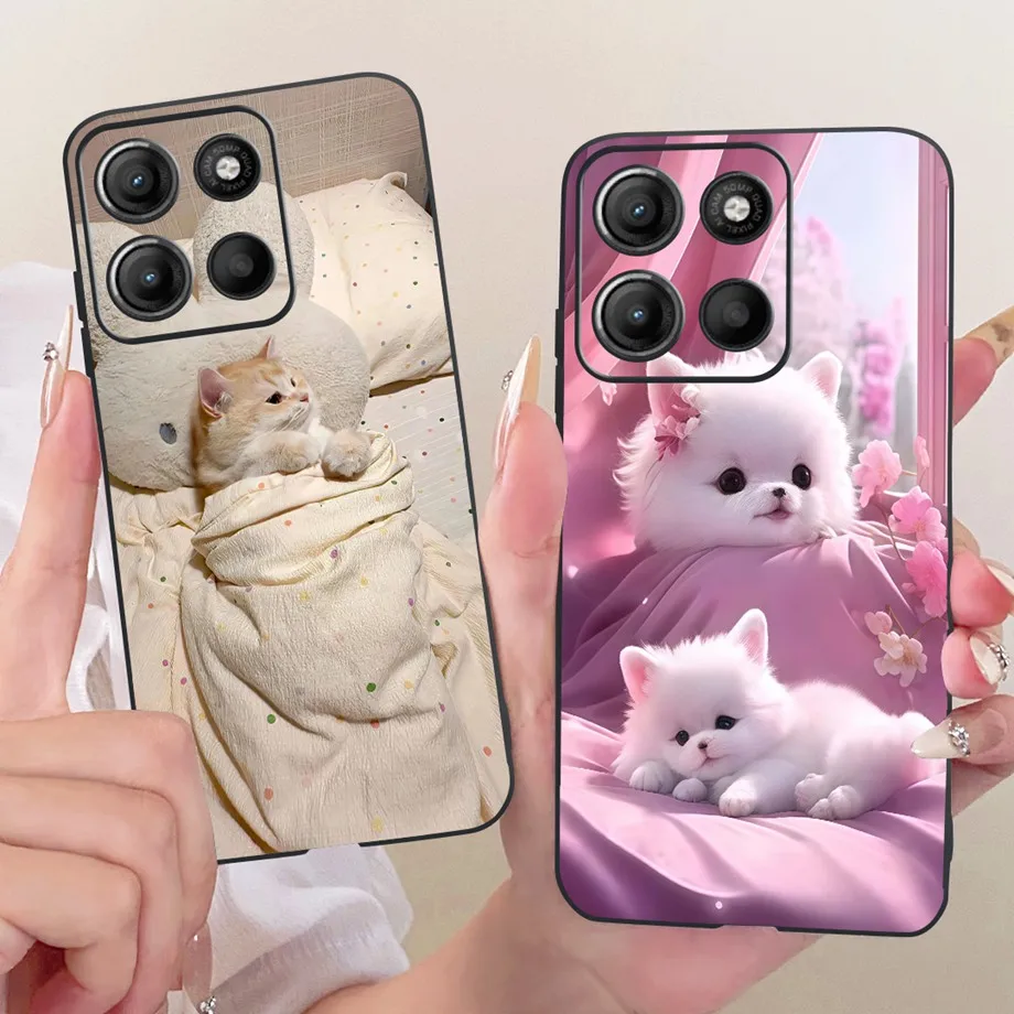 Funda con estampado de tigre y León de dragón para Motorola Moto G15 Power, Funda para teléfono en Moto G13 G23 G14, Funda de silicona suave con mariposa