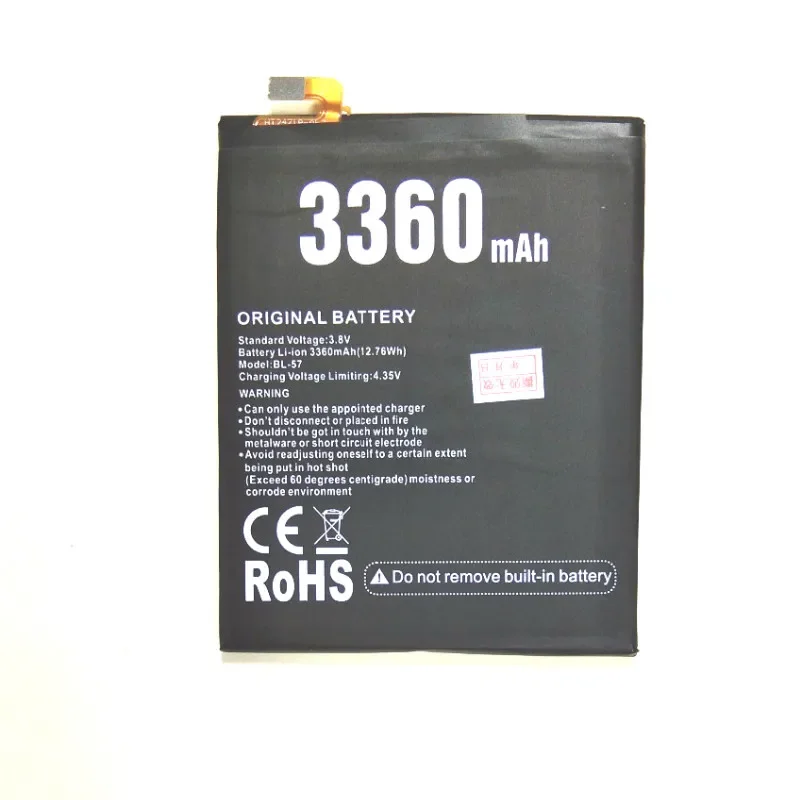 Stonering 3360mAh Battery for DOOGEE Shoot 2 / BL-57 / Shoot2 / MTK6580 5.0inch Mobile Phone