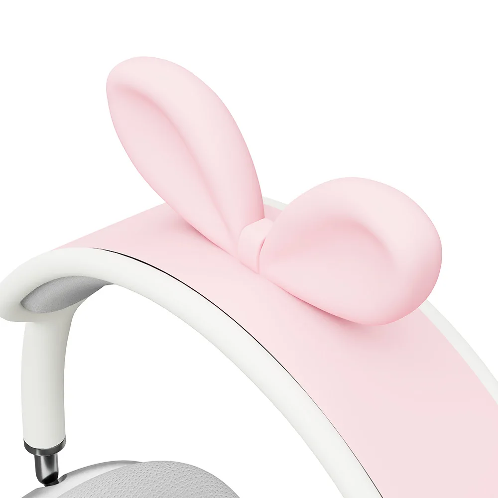 

Soft Silicone Comfort Protector Cushion Top Pad Sleeve Rabbit Ears Headband Cover For Apple AirPods Max Headphone Protectors