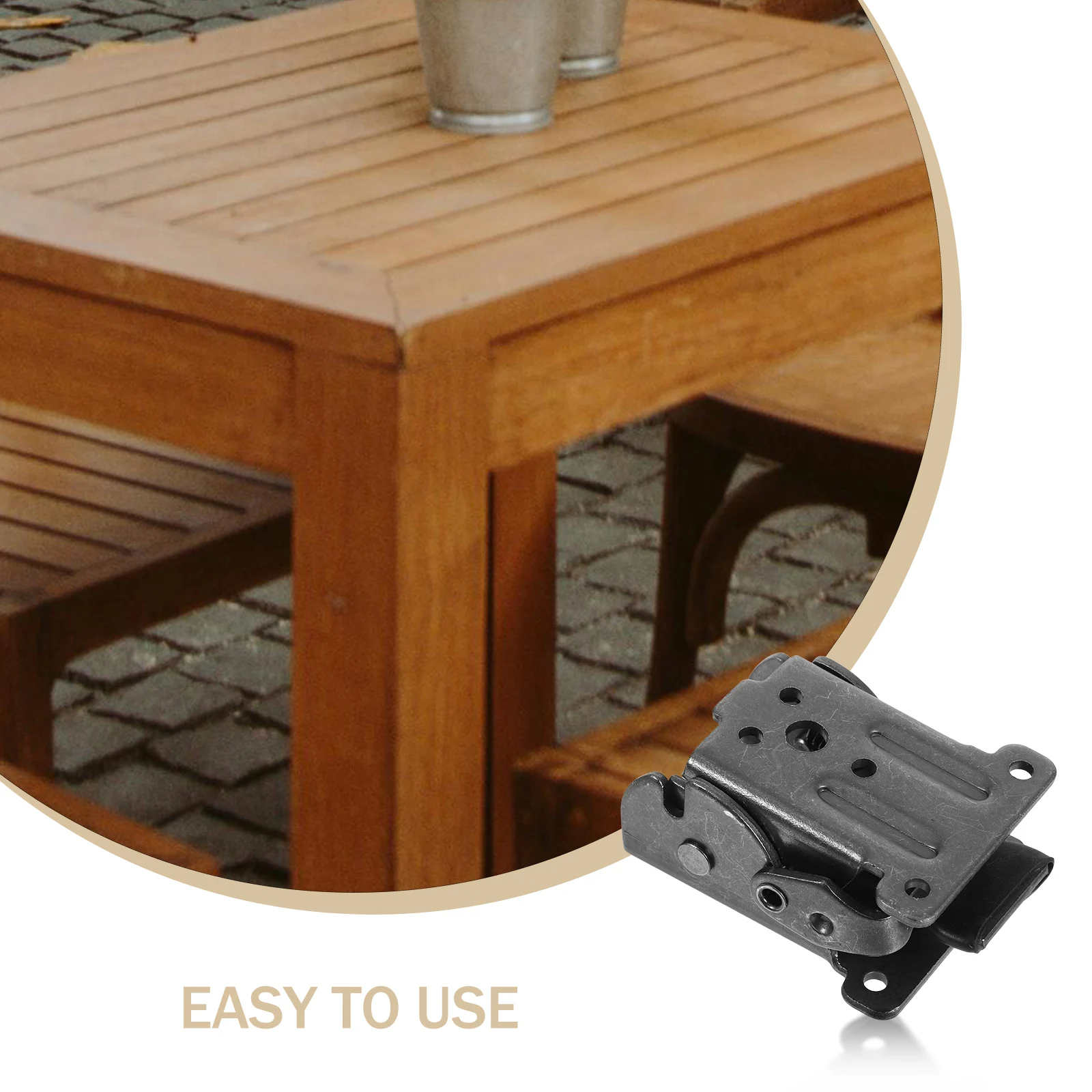 

4 pcs Folding Table Brackets Self-Locking Hinge Durable Steel Support Foldable Tables Workbenches Coffee Tables Collapsible