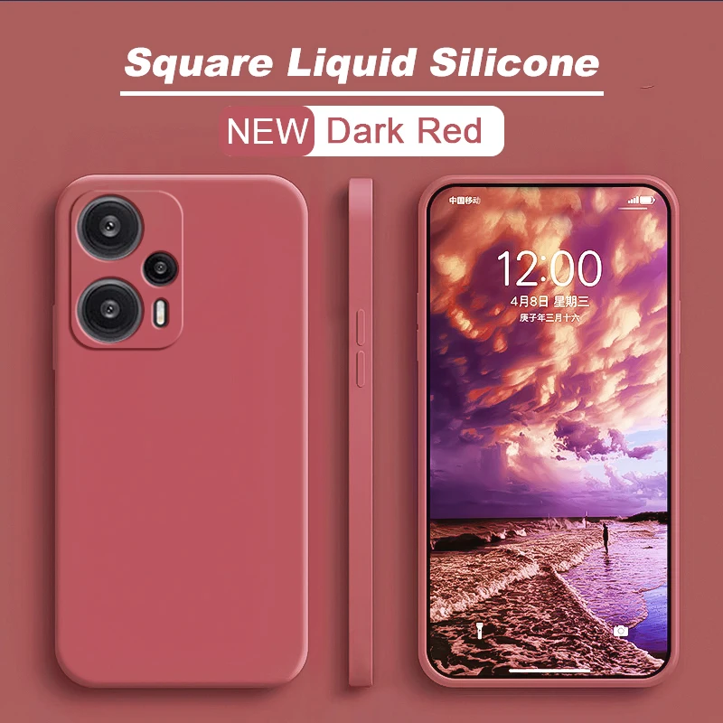 Poco F5 F5 PocoF5 Pro Hülle Original Flüssigsilikon Soft Cover für Xiaomi Poco F5 F5 PocoF5 Pro F5Pro stoßfeste Handyhüllen – Detail 8