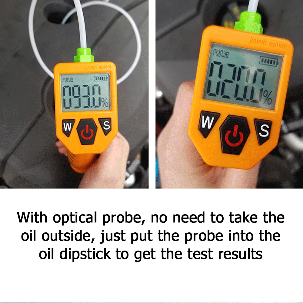 Инструменты для тестирования автомобиля Тестер моторного масла для автоматической проверки качества масла со светодиодным дисплеем Газоанализатор Инструменты для тестирования автомобиля