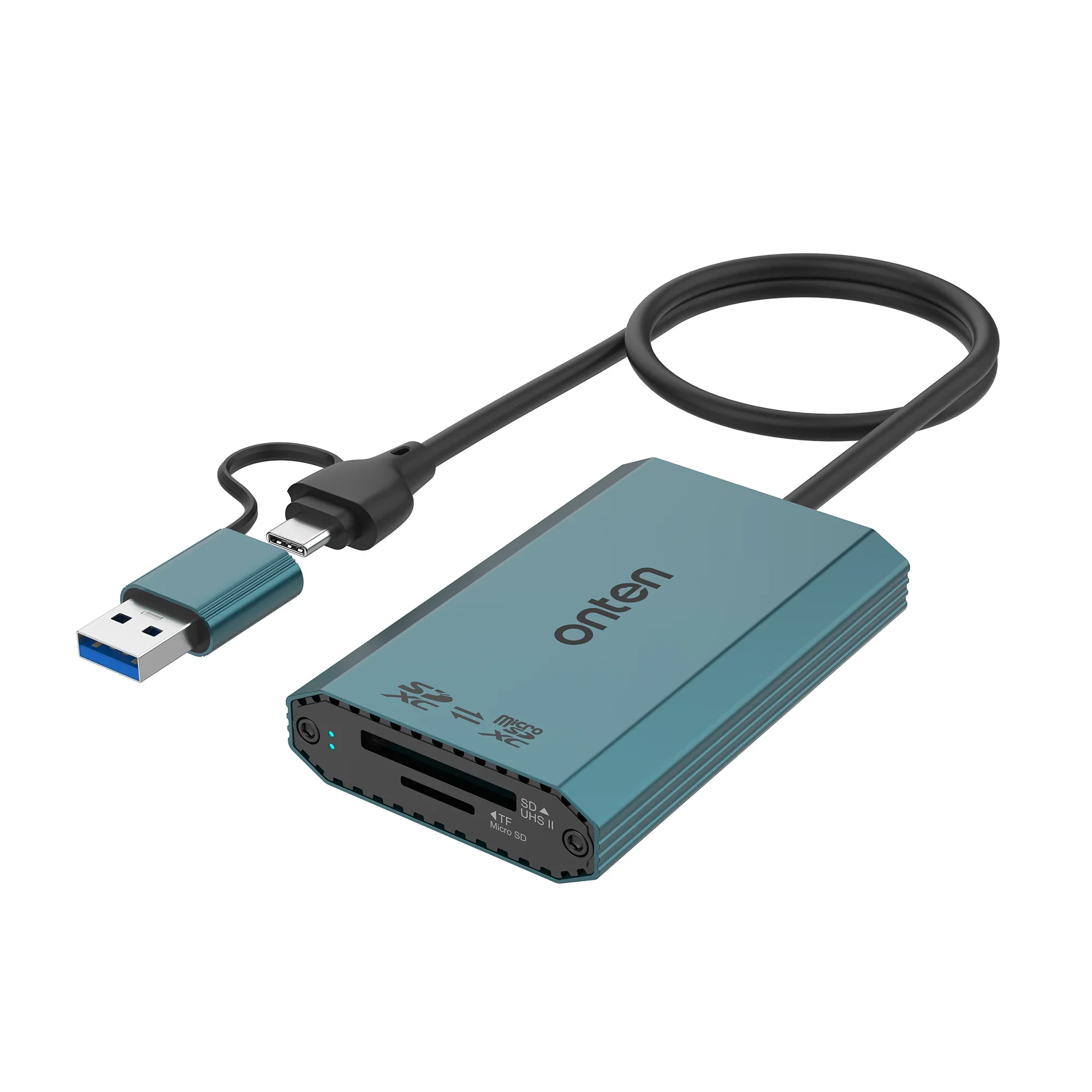 Op OTN-P6 2 In 2 (Usb C & Usb A) 5G Hub Usb 3.2 Gen 1 5Gbps Sdxc & Micro Sdxc Kaartlezer