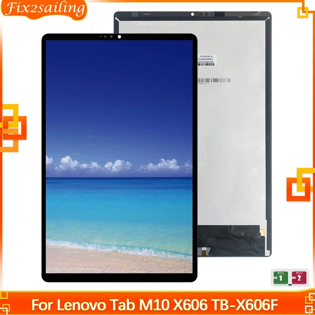 

10.3'' LCD For Lenovo Tab M10 Plus TB-X606F TB-X606X TB-X606 X606 Display Touch Screen Digitizer Assembly Replacement Part